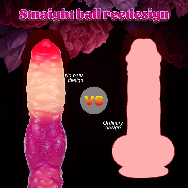 Liquid Silicone Dildo Female Super Simulation Makeup Gradient Color Anal Plug Adult Sex Products