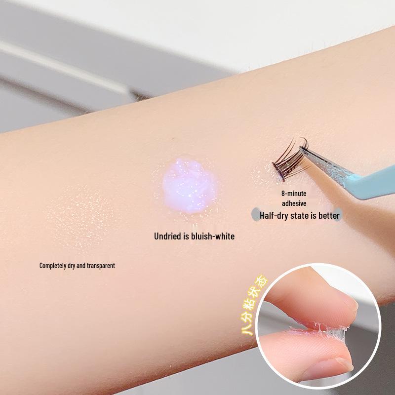 Pegamento para pestañas invisible de secado rápido Xixi: Herramienta de Maquillaje de Larga Duración, Suave, No Irritante, Transparente, de Aspecto Natural para Principiantes