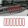 Red Accessories Engine Cover Air Inlet Vent Cover Trim For Jeep Gladiator