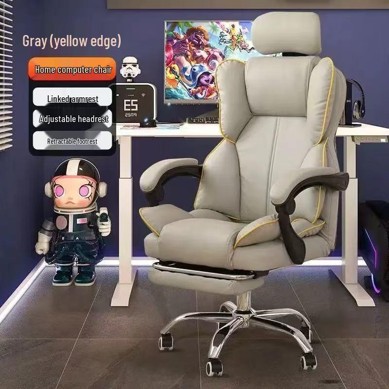 Ergonomic Computer & Gaming Chair - Comfortable Office Chair for Long Sitting, Ideal for Dormitory and University Students.