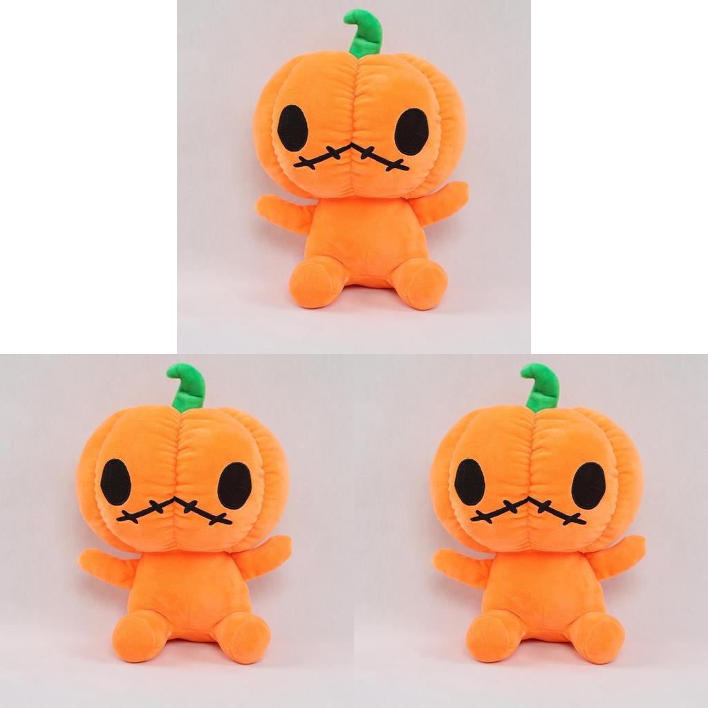 Cute And Comfy Pumpkin Plush Toy For Halloween Decoration 11.8in Soft Stuffed Doll For Kids