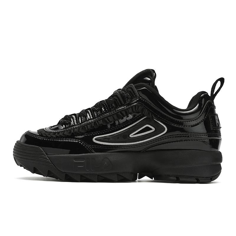 FILA Disruptor 2 Retro Series Comfortable Versatile Trendy Stylish Shock Absorbing Durable Low Top Casual Shoes Women sneaker Black F12W512135FBK 39
