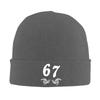 Funny Six Seven 6 7 Meme 67 Skeleton Hand Halloween Beanie Hats Bonnet Hats Men Vintage Kpop Knitting Hat Winter Head Wrap Caps