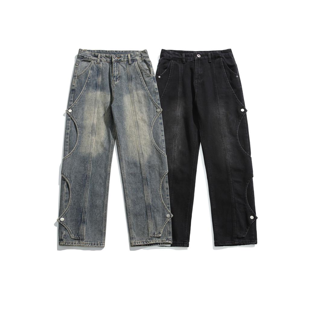 Men's Japanese 2000s Style Y2K Vintage Baggy Jeans Casual Pants