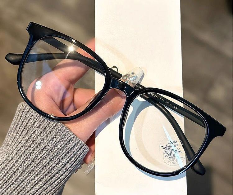 

Прозрачная оправа для компьютерных очков для женщин и мужчин, круглые очки с анти-синим светом, блокирующие очки, квадратные оптические очки для очков чёрный