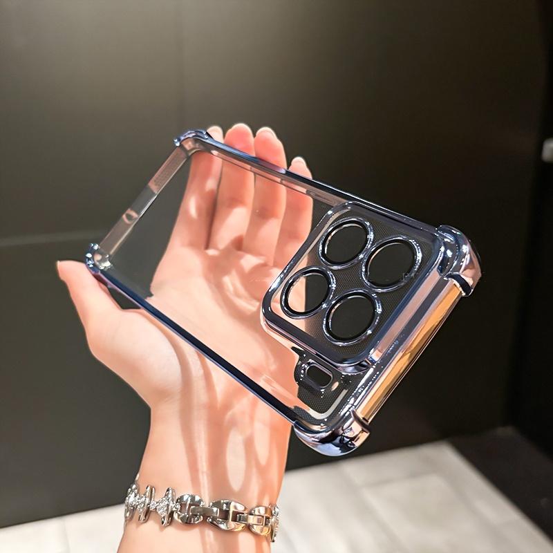 Lens Protection Flim Case for Xiaomi 17 T 17TPro Plating Clear Four Corners Anti-shock Soft Silicone Cover For Xiaomi 17T Pro