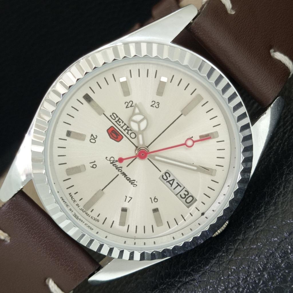 

ОТРЕМОНТИРОВАННЫЕ СЕЙКО 5 АВТОМАТИЧЕСКИЕ 6309A ЯПОНИЯ МУЖСКИЕ ВИНТАЖНЫЕ СЕРЕБРЯНЫЕ ЧАСЫ a442845-1