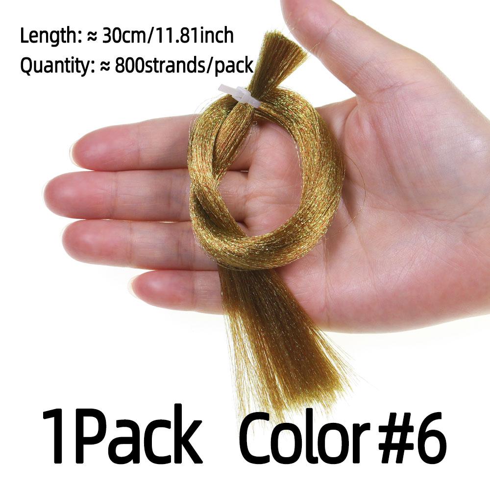 1Pack High Light Fluoro Fiber Fly Tying Material Ultra Fine Flashabou Tinsel For Streamer Bass Trout Sea Fishing Lures Baits