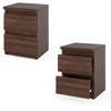 Bedside Table 30 CM Wenge Oak 2S Bedside Table Bedroom Furniture Nakastlik