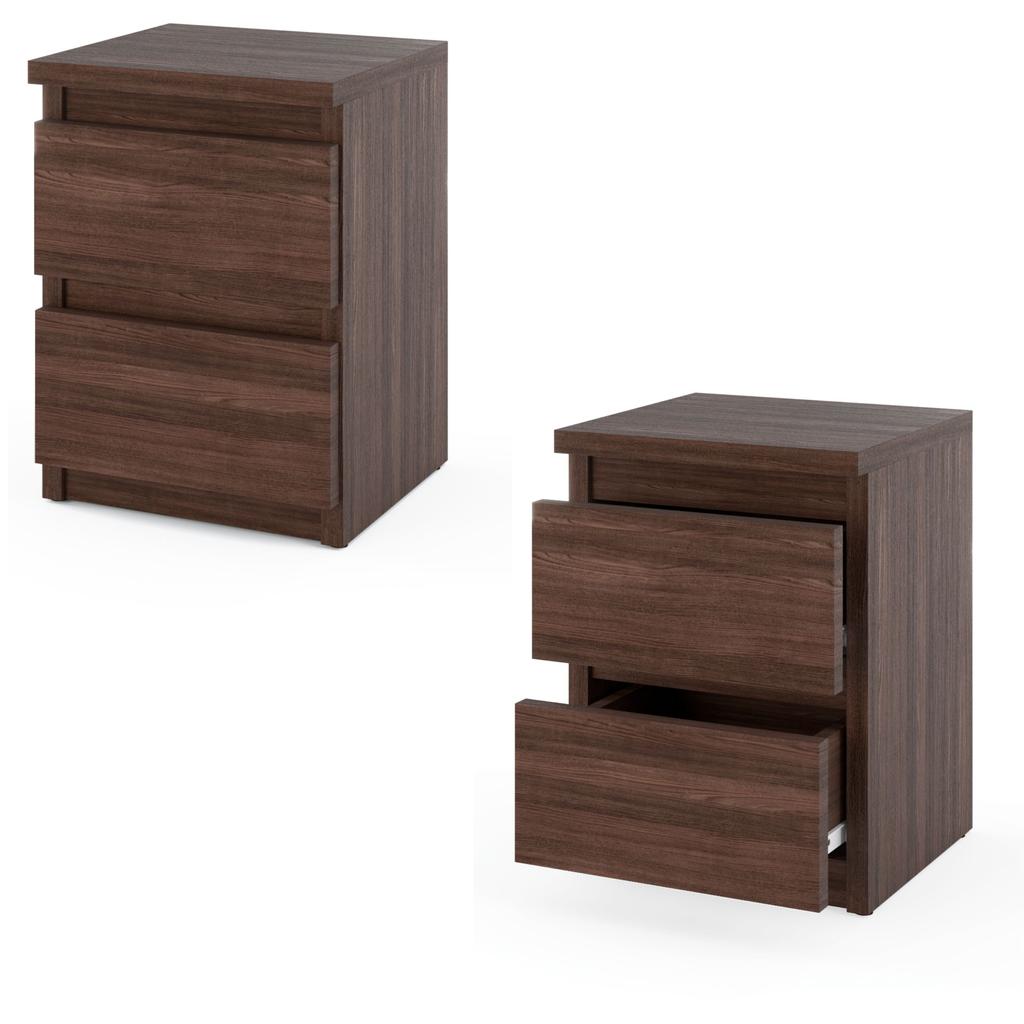 Bedside Table 30 CM Wenge Oak 2S Bedside Table Bedroom Furniture Nakastlik