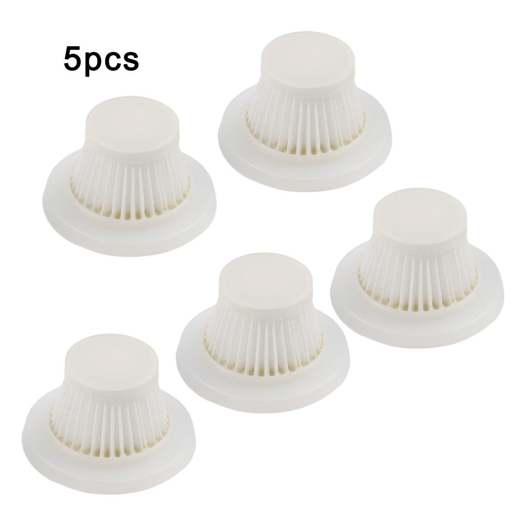 Replacement Filters for Drecell Car Vacuum Cleaner VC021 and Brigii Mini Vacuum Y120 Y120 Pro Washable HEPA Filter Set of 5