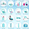 Sendida Kids Plastic Cosmetics Toys Girls Plastic Toys Small Dressing Table Makeup Toys Ages - 6+