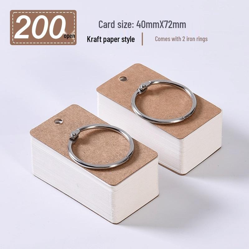 Kompakter Metallring Loseblatt-Notizblock - Taschenformat, leer und tragbar