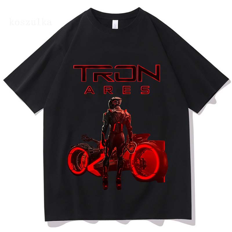 Film TRON Ares T-shirt Rock Band Nine Inch Nails NIN Tshirts Cotton Loose Short Sleeve Female Clothing Streetwear Graphic Tees