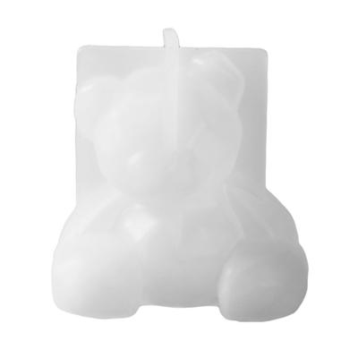 Handicrafts Soap Plaster Candle Resin Casting Mold 3D Handmade Geometric Bear Mold DIY Car Aromatherapy Silicone Mold
