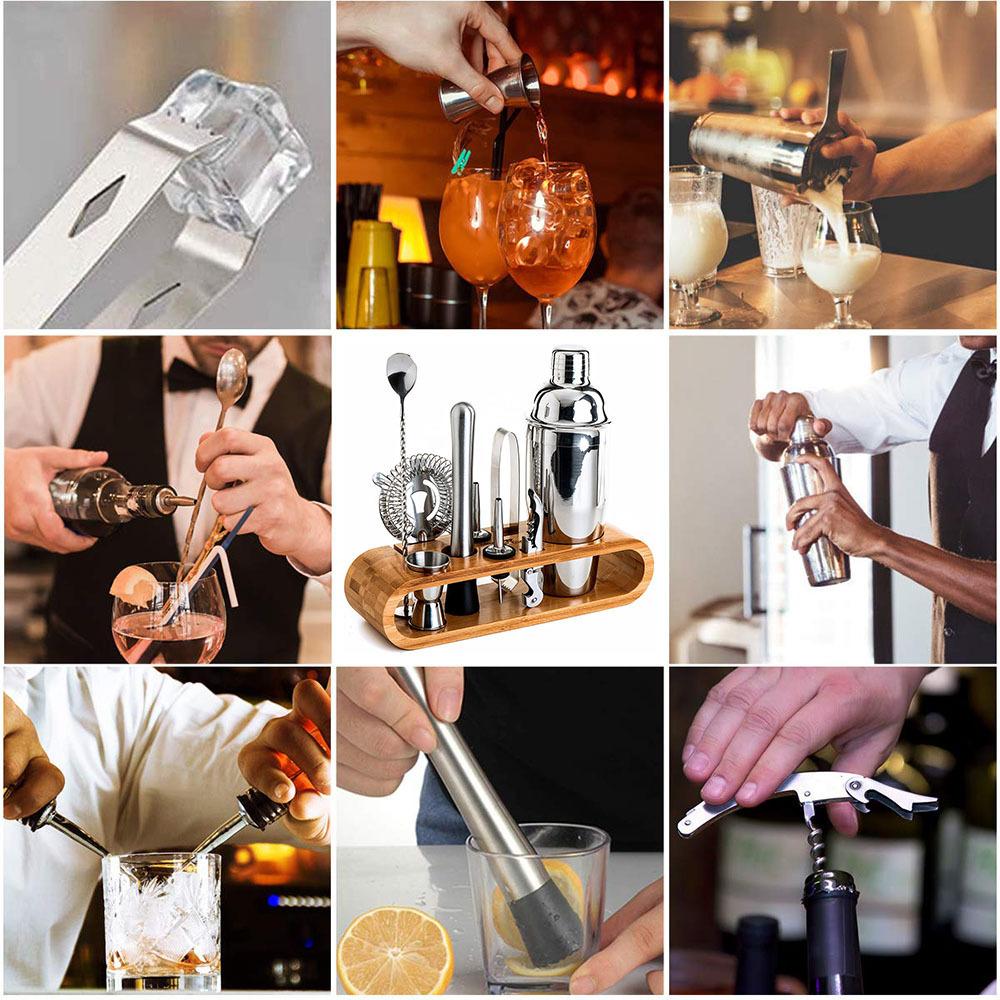 26 Years Old New Bartending Set Bar Stainless Steel Hand Crank Snow Jug Cocktail Shaker Set