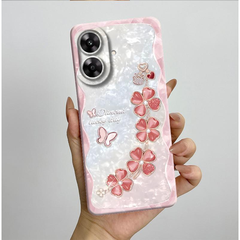 For Realme Note 60 Case Pretty Flower Camera Protector Phone Cover For Realme Note 60 60x Soft Shockproof Case Funda Note60 Etui