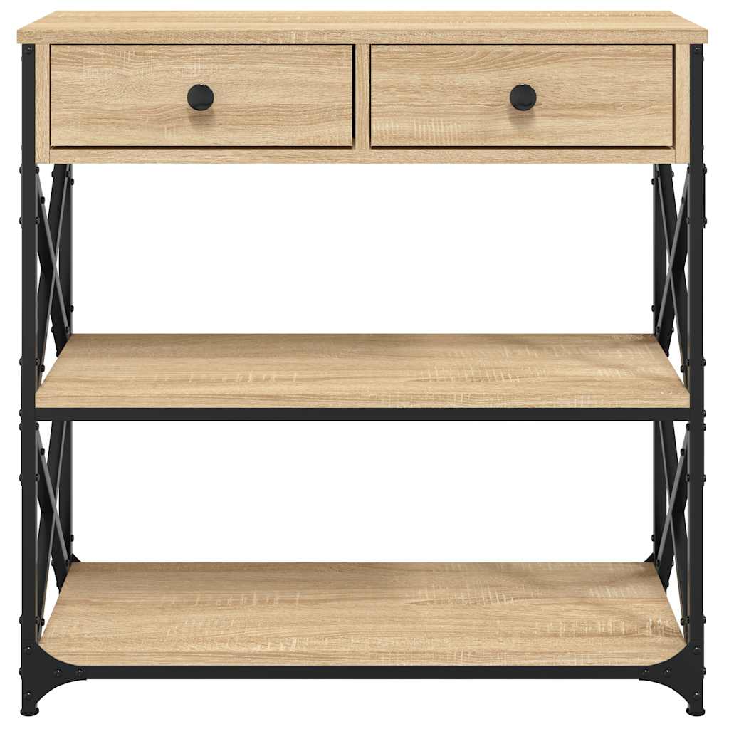 Console Table Sonoma Oak 75x28x75 cm Particleboard