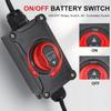 Top Post Battery Disconnect Switch, 100A 12-32V On/Off, Waterproof Heavy-Duty Battery Disconnect Switch with 8AWG Wire for Cars, Vehicles, RVs, and