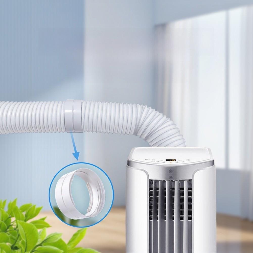 Exhaust Hose Extension 15cm Long for Portable Air Conditioner 150mm Vent Pipe with Reinforced Steel Ring Frame