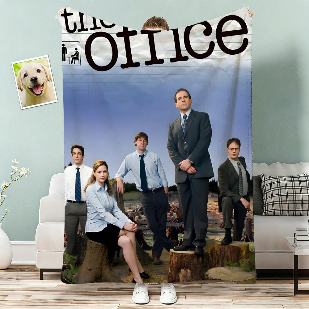 The Office Throw Lightweight 240g Flannel Blanket Soft Skin-friendly for Summer Cooling 75x90cm