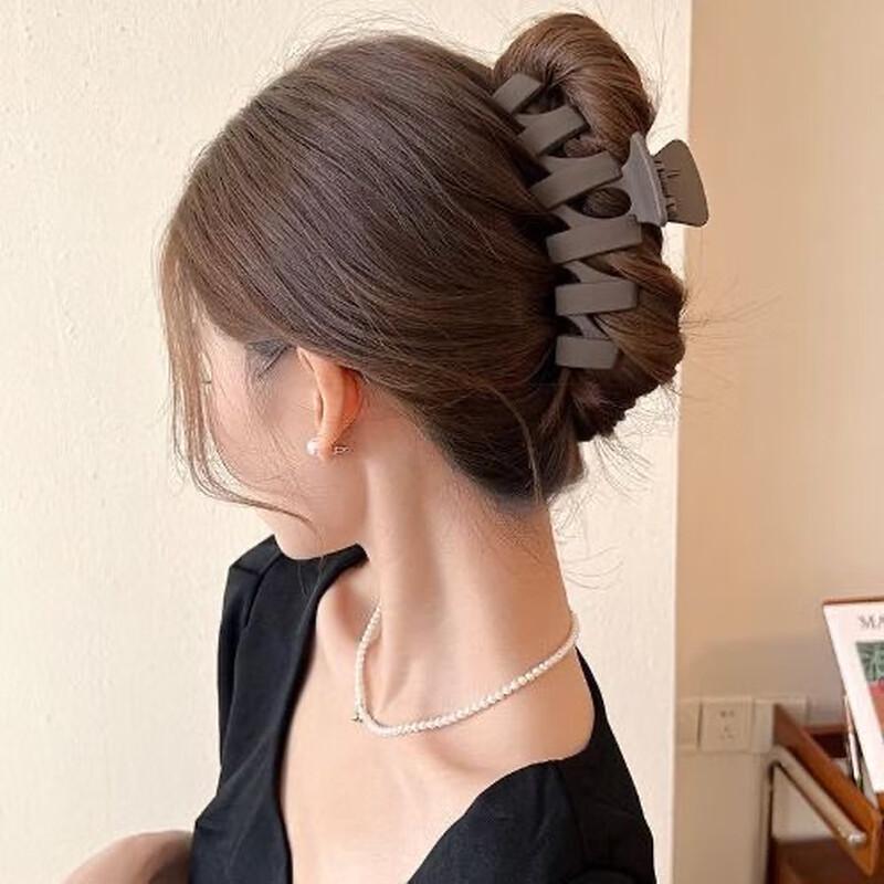 CHIMERA Women s Frosted Wave Large Hair Claw Clip 1 pc