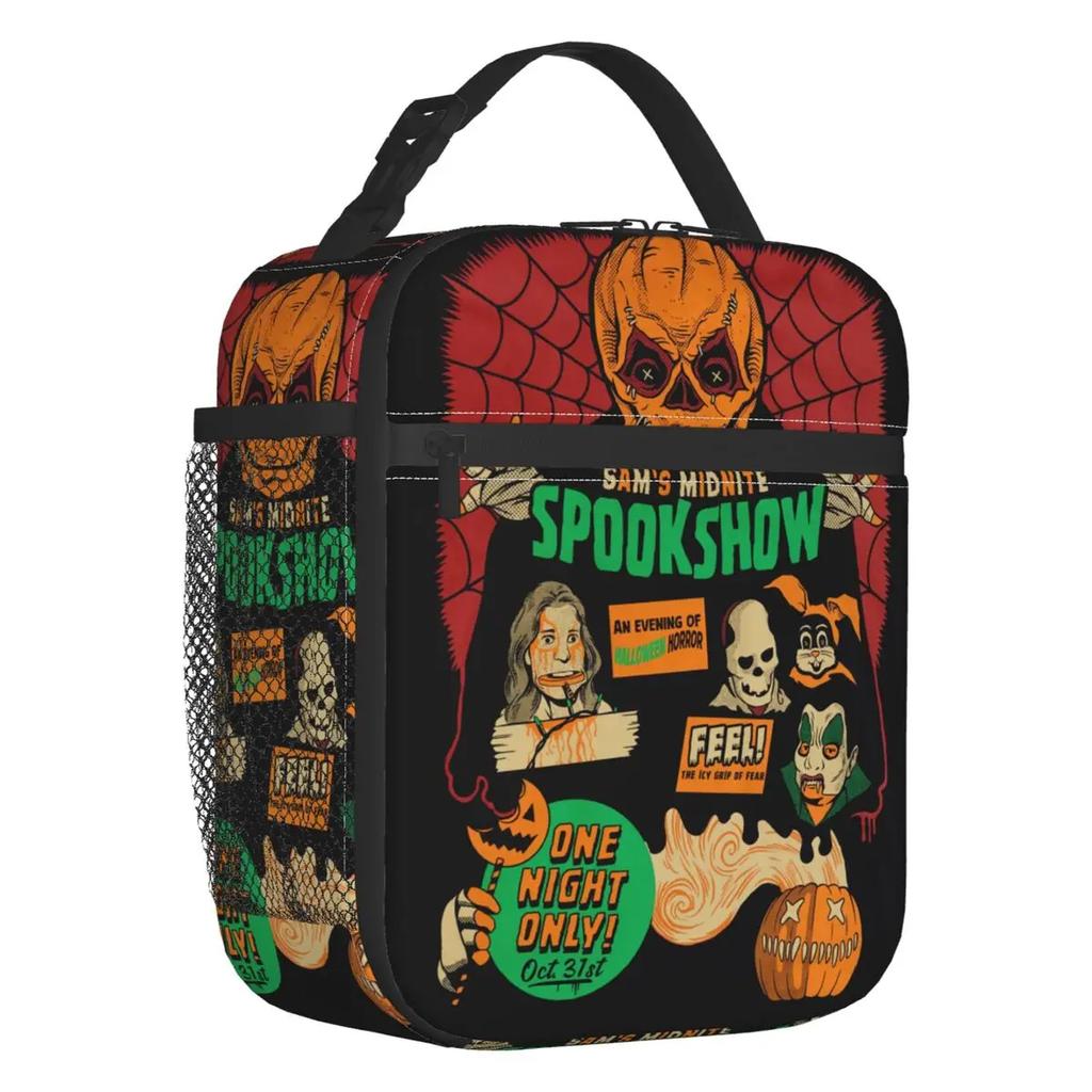 Treat Sam Halloween Horrorfilm Isolierte Lunchtaschen für Arbeit Schule Auslaufsicher Thermische Kühltasche Bento Box Frauen Kinder