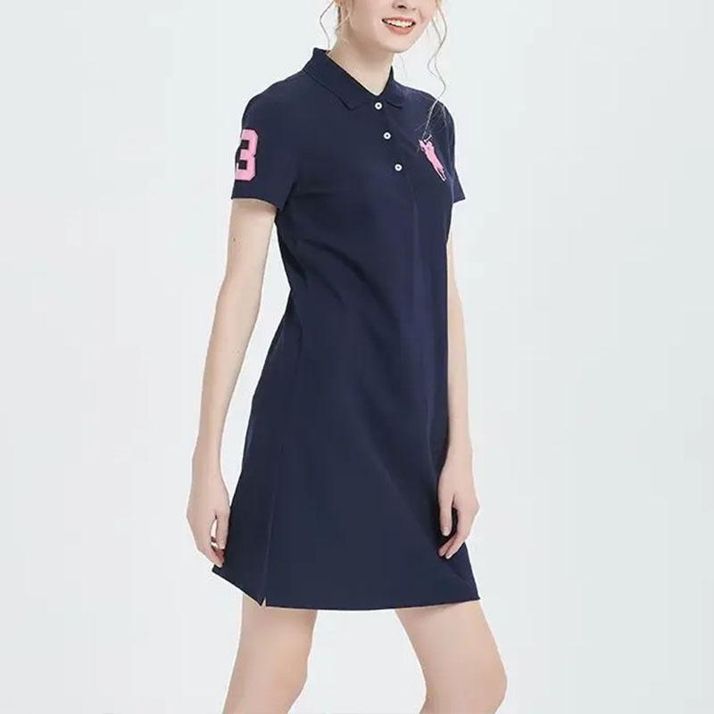 New FILA MODERN HERITAGE Short Sleeved Dress Women's Legend Blue F11W321399ANV