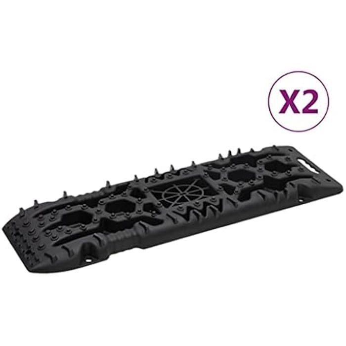 Planches de Traction - VIDAXL - 2 pcs - Nylon Renforcé - 107x31x7 cm - Résistance 10 Tonnes