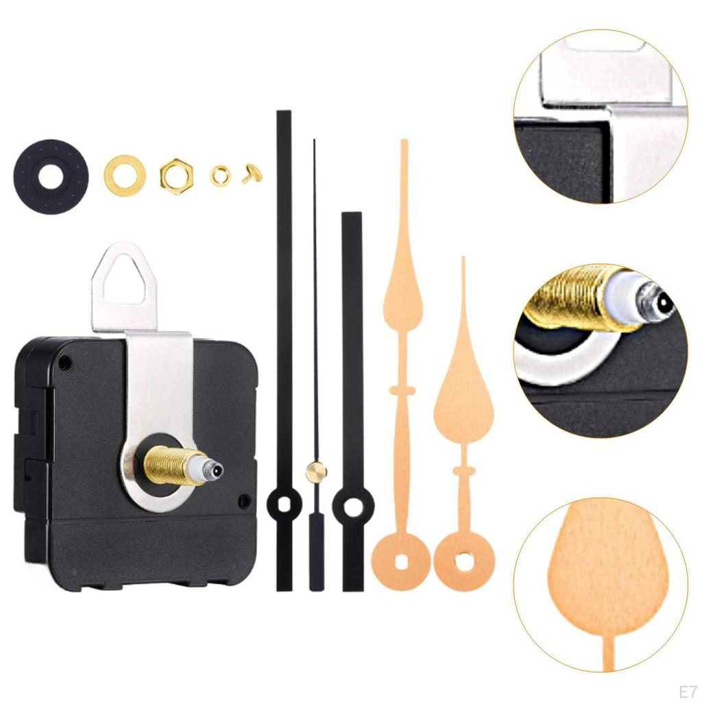 Clock Mechanism Set for Wall Clocks with Utility Parts