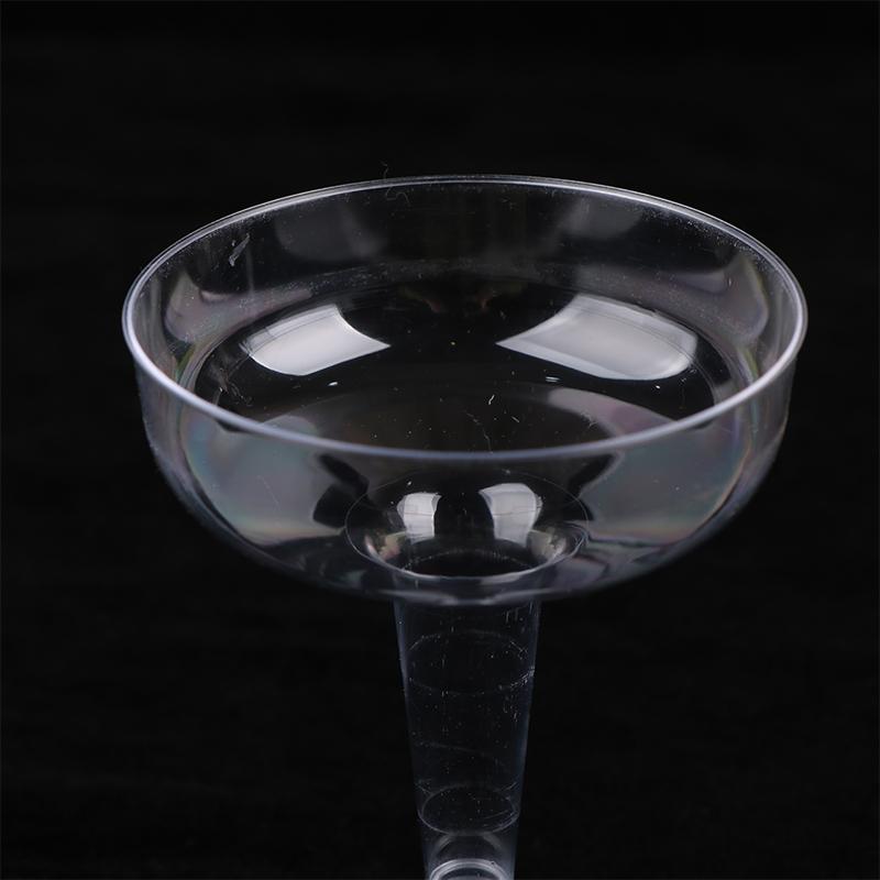 10 ks Plastové čiré šampaňské pohárky na koktejlový bar Sklenice na toasty Nádobí na narozeninovou oslavu výročí svatby