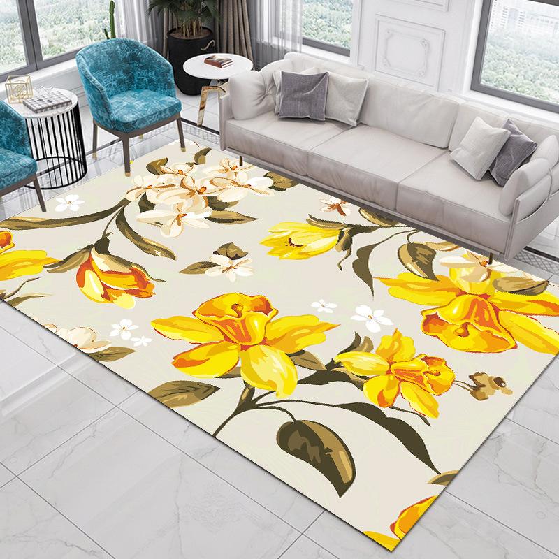 Living Room Carpet Nordic Ethnic Style Home Decoration Coffee Tables Large Area Plush Mat Bedroom Vintage Rug