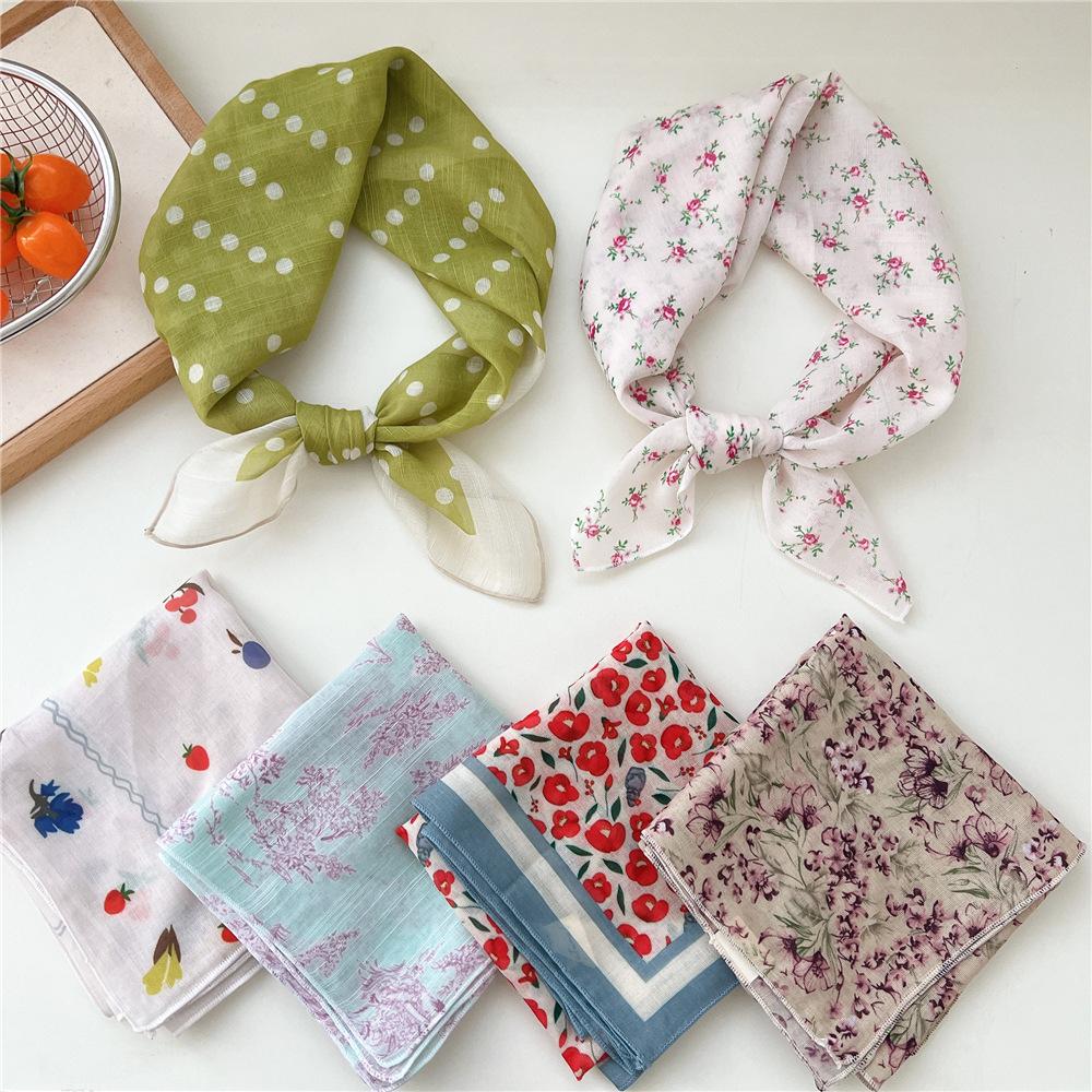 58*58cm Hair Scarf Square Scarf Hairscarf Headscarf Handkerchief Bandanas Turban Shawl Wrap Headband Hairband