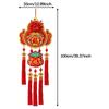 Chinese New Year Hanging Decorations 100x33cm Bedroom Housewarming Farmhouse Celebration Holiday with Tassels Fu Characters