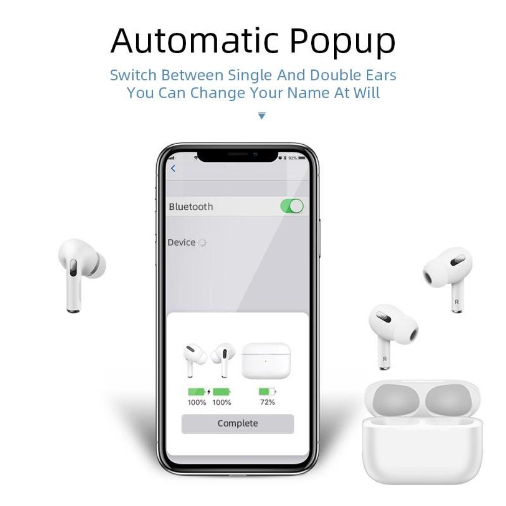 Gaming Wireless Bluetooth Earphone GPS Positioning Earbuds Name Change Headphone Wireless Charging Headset For IOS Android Phone