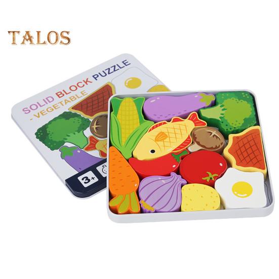 

Деревянный блок-головоломка с животными, дизайн открытого воображения, раннее образование, просвещение, игрушка для дошкольников на сопоставление фигур A