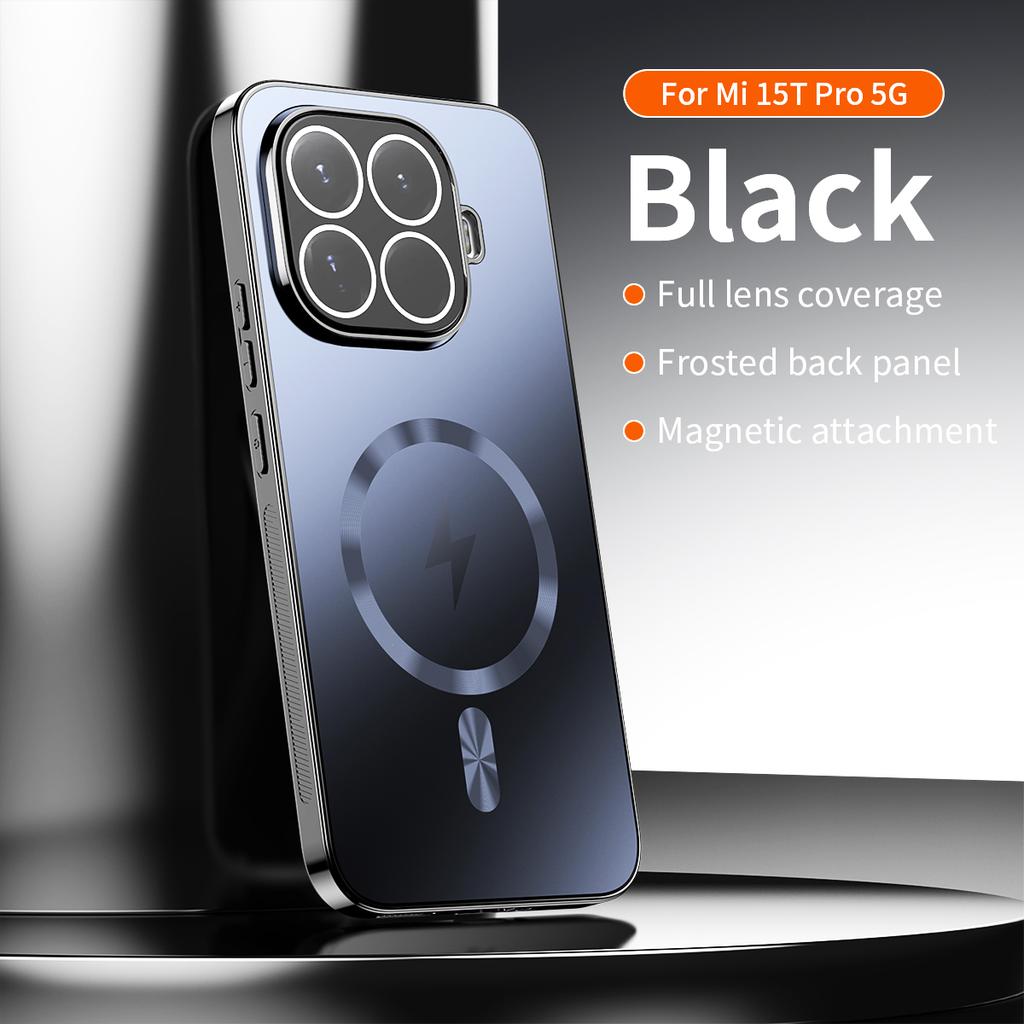 For Xiaomi Mi 17T Pro Case Hard PC Plating Magnetic Wireless Charging Protective Back Cover Case For Xiaomi Mi 15T 14T Pro Shell