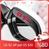 2026 New For VW VOLKSWAGEN 2pc Car Rear View Mirror Sticker Rain Eyebrow For VW Golf 5 6 7 8 GTI  Polo Mk6 R Mk7 Mk4 5