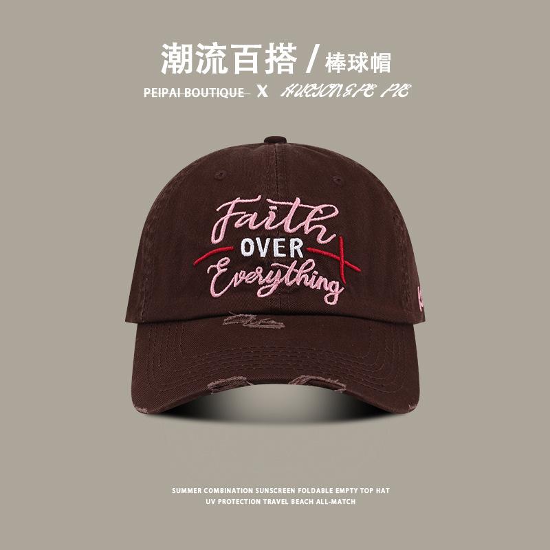 

Бейсболка з вишивкою в стилі ретро для жінок, новий весняний бавовняний капелюх від сонця 2024 року, зручна, маленька кепка, що показує обличчя, для чоловіків M（54-59cm） кавовий