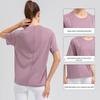 Women's Quick-Dry Breathable Fitness T-Shirt - Short Sleeve, Moisture-Wicking, Ideal for Running & Yoga