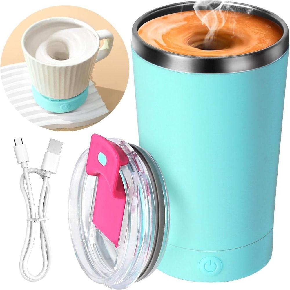 400ml Elektrische Rühr-Kaffeetasse Edelstahl Elektrischer Hochgeschwindigkeits-Mischbecher