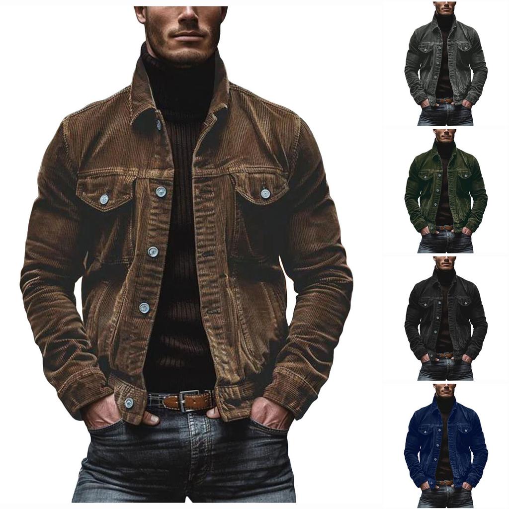 Men'S Breathable Solid Color Jacket Mens Medium Long Cotton Jacket Leisure Pocket Washed Cotton Tooling Cotton