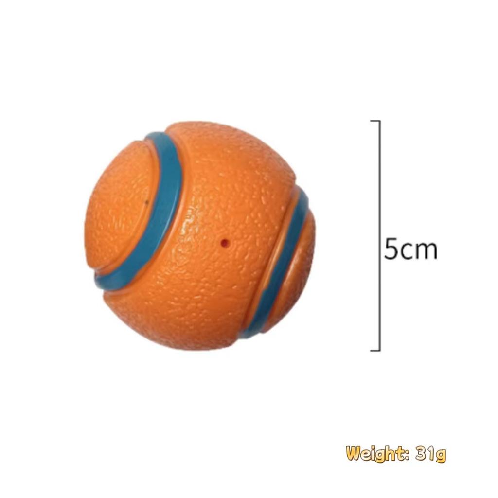 Durable Silicone Dog Chew Ball - Interactive Pet Toy for Medium Breeds, Teeth Cleaning & Playtime Fun, Dog Toys