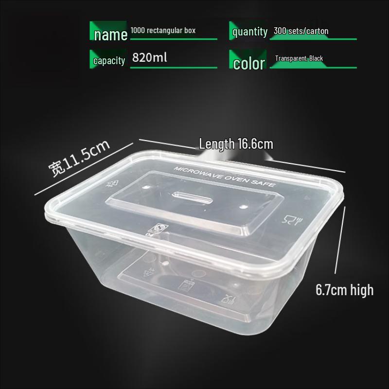 Disposable Microwavable Rectangular Food Container