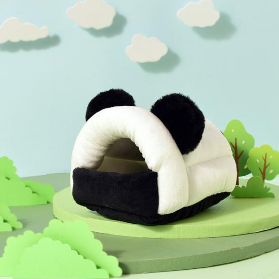 Hamster Nest Cozy Guinea Pig Bed Winter Warm Plush Hideout Small Animals Resting Cave for Rabbits Guinea Pigs Ferrets