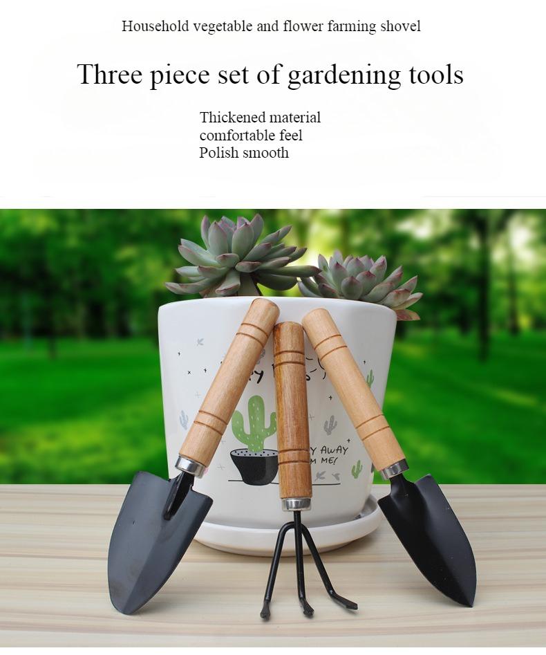 Horticulture Three Piece Set Potted Small Shovel Flower Bonsai Soil Loosening Flower Vegetable Planting Tools Garden Hand Tools