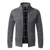 Cardigan cald de toamnă iarnă pentru bărbați, pulovere din fleece, jachete cu fermoar complet, croială slim fit, marcă de lux, palton pulover tricotat, jerseu american