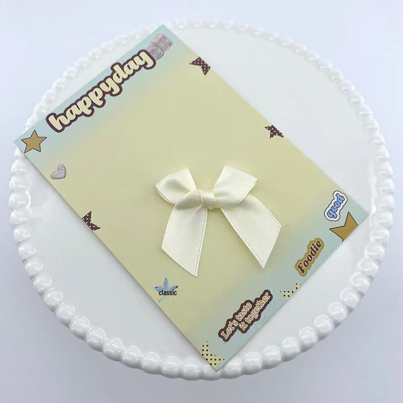 1.5cm Single-Sided Handmade Polyester Bow for Doll Plush Gift Box, Clothing, or Hair Accessory