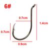 200pcs 8299 High Carbon Steel Fishing Hooks Black Offset Octopus Beak Bait Fishhook Size 1 2 6 8 2/0 3/0 4/0 5/0 6/0 7/0 8/0 9/0