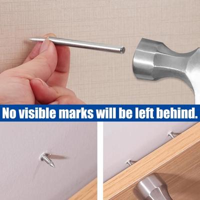 Yousheng 100Pcs Double Headed Nails Easy Installation Double-Ended Seamless Baseboard Nails with Special Sleeve